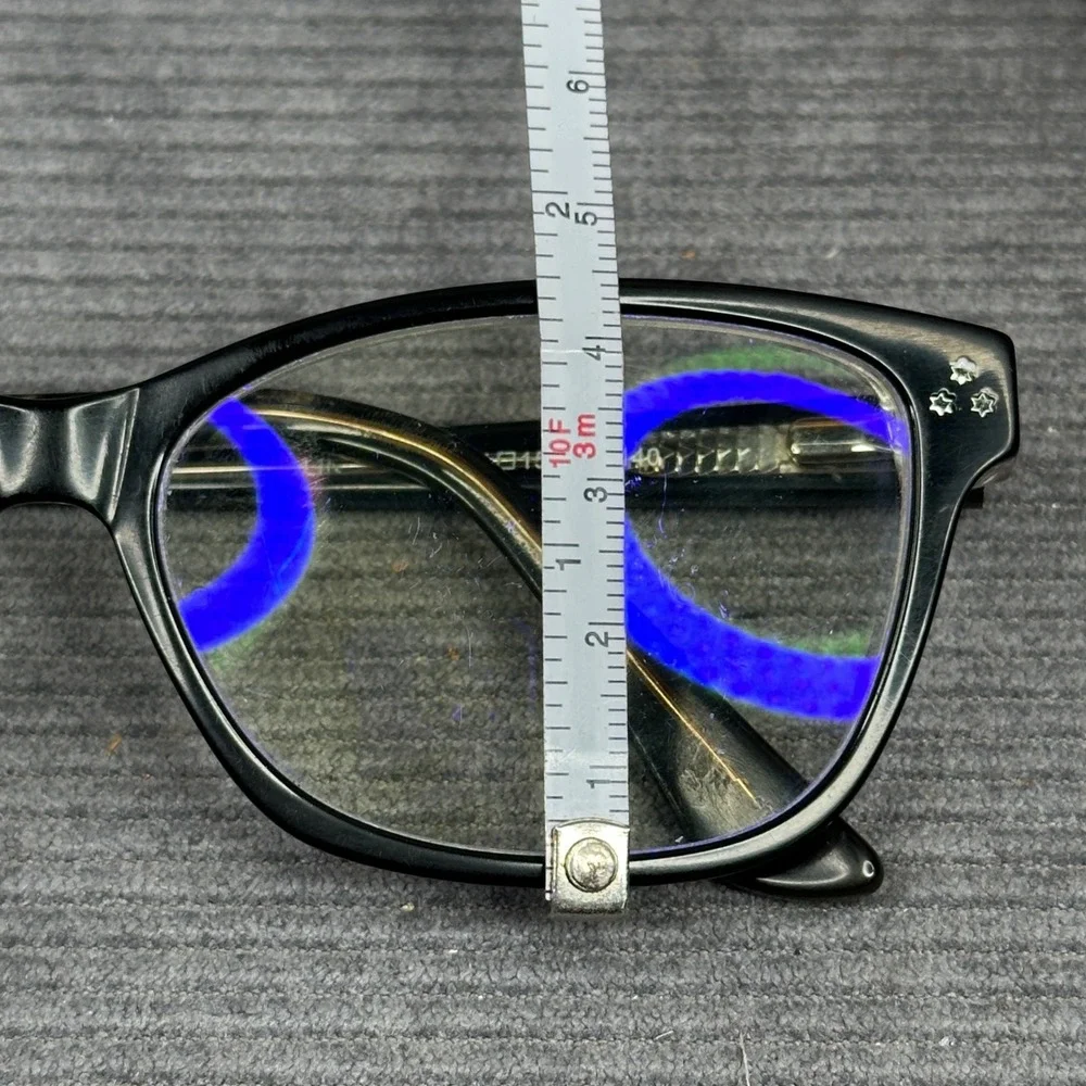 Link Occhiali Black Tortoise Rectangular y2k Eyeglasses Frames 54-15-140 C.1 vtg